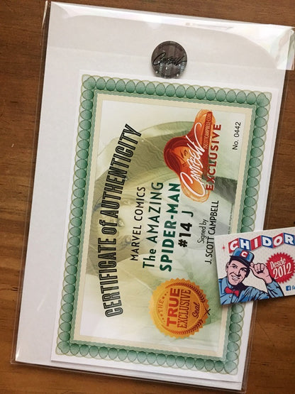 Comic Set - Amazing Spider-man #14 Scott Campbell Firmado Mj