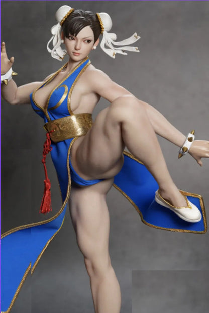 Figura - Chun-li Street Fighter Traje Azul P023b Play Toy