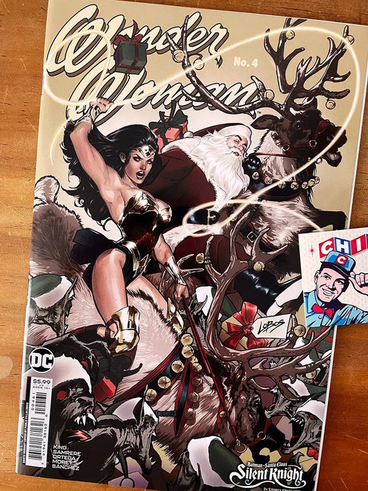 Comic - Wonder Woman #4 Lobos Christmas Silent Knight