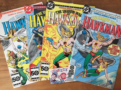 Comic Set- Hawkman #1 - 4 Hawkgirl Aquaman Mni Series