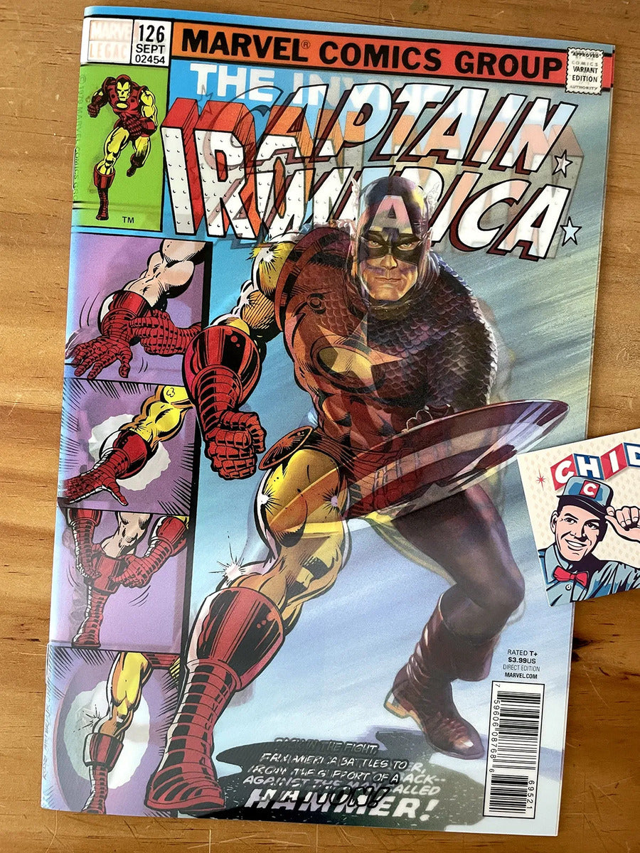 Comic - Captain America #695 3d Iron Man #126 Alex Ross