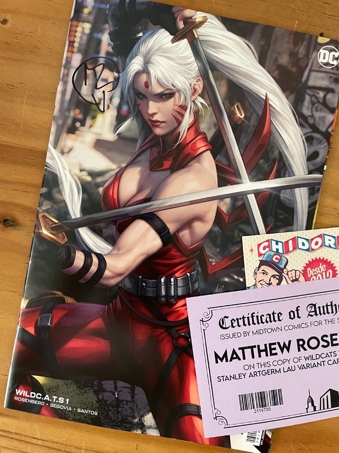 Comic - Wildc.a.t.s. #1 Wildcats Artgerm Zealot Signed Cover