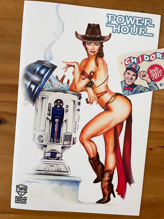 Comic - Power Hour 1 Bueckert R2d2 Star Wars Vampirella Sexy