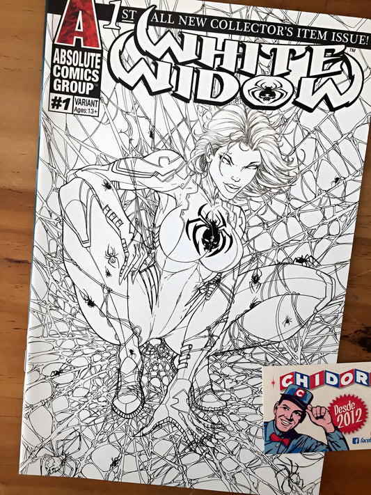 Comic - White Widow #1 Tyndall Torment Spider-man Sketch
