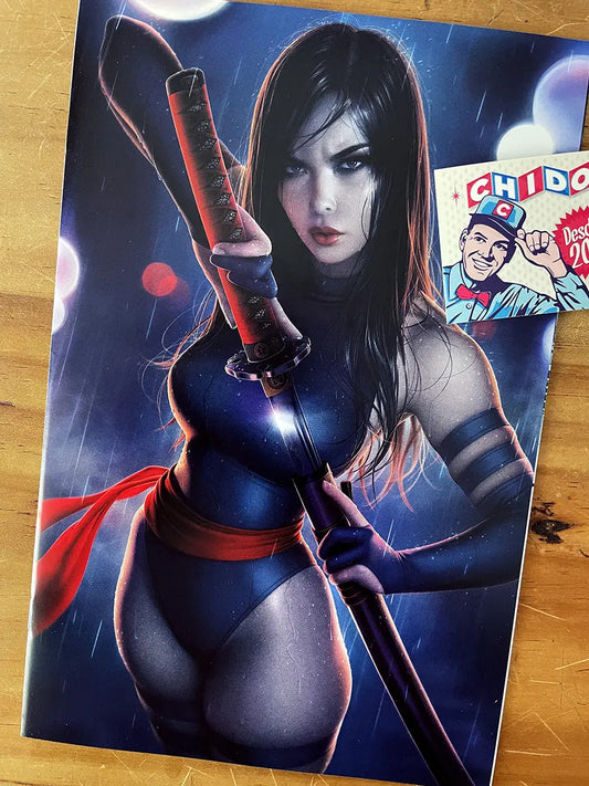 Comic - Psylocke #1 Warren Louw Virgin Variant Sexy