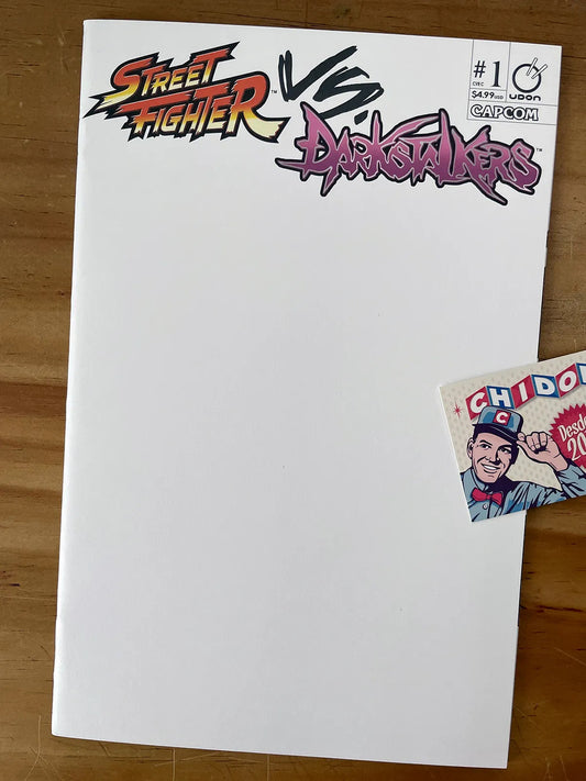 Comic - Street Fighter Vs Darkstalkers #1 Blank Variant