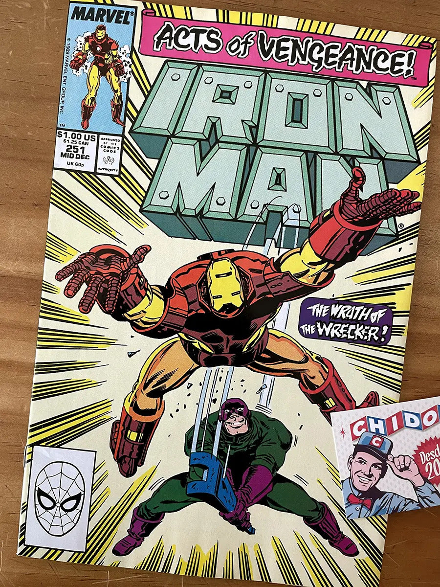 Comic - Iron Man #251 Acts Of Vengeance