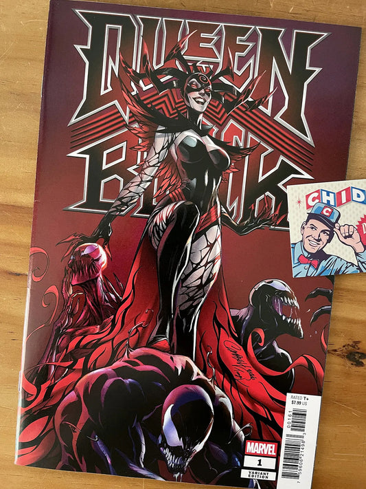 Comic - Queen In Black #1 Scott Campbell Venom Variant
