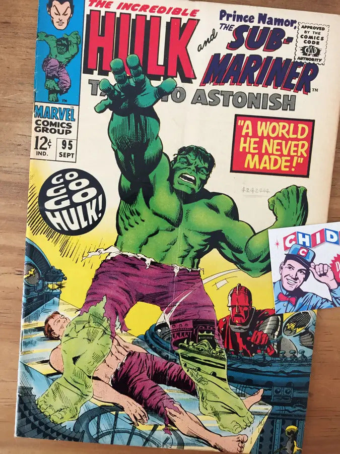 Comic - Tales To Astonish #95 Hulk Sub-mariner Stan Lee 1967