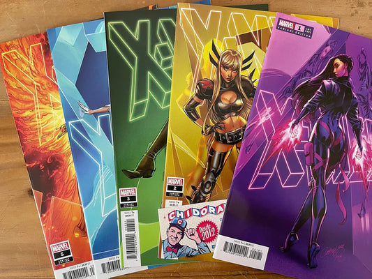 Comic Set - X-men #1 - #5 Scott Campbell Psylocke Rogue Sexy