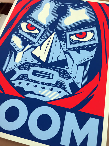 Cuadro De Autor - Litografía Print Dr Doom Marvel Firmada