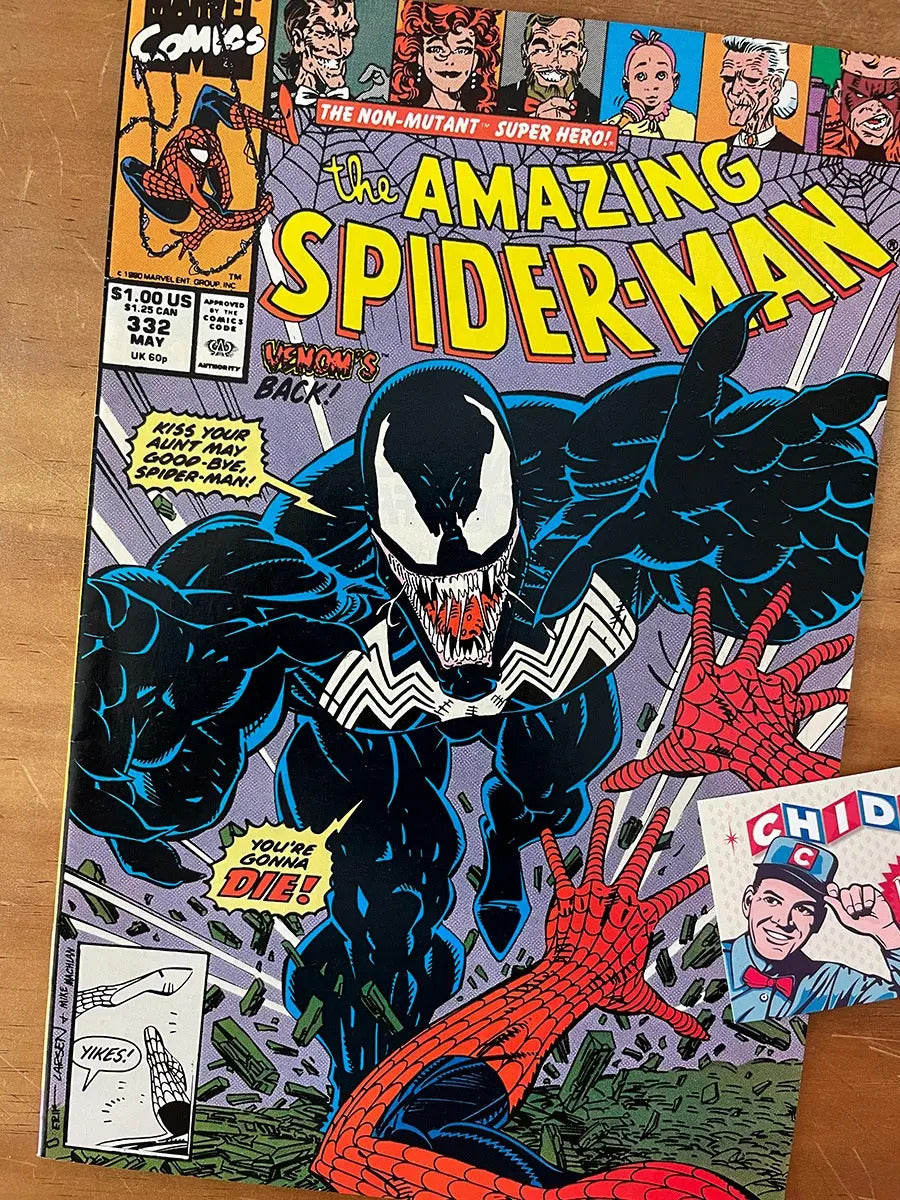 Comic - Amazing Spider-man #332 Erik Larsen Venom Mj