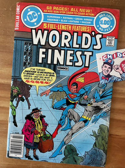 Comic - World's Finest #257 Superman Batman