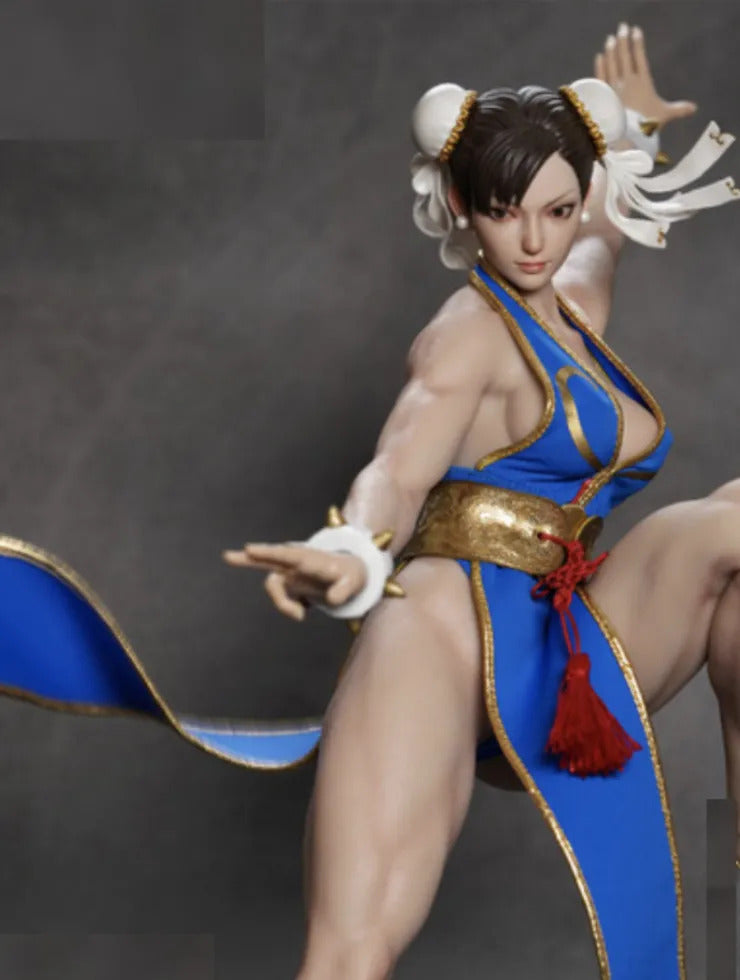 Figura - Chun-li Street Fighter Traje Azul P023b Play Toy