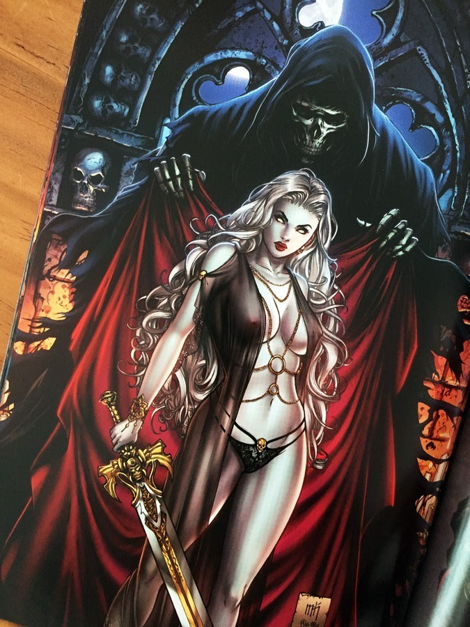 Comic - Lady Death Masters Mike Krome #1 Arte Pinups Fimado