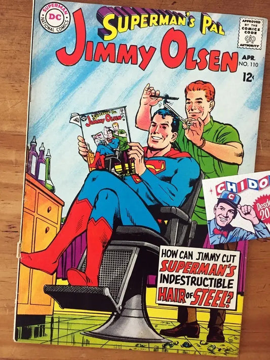 Comic - Jimmy Olsen #110 Batman Jim Shooter 1968 Neal Adams