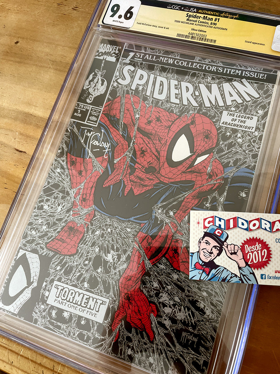 Comic Cgc - Spider-man #1 Torment Silver Todd Mcfarlane 9.6