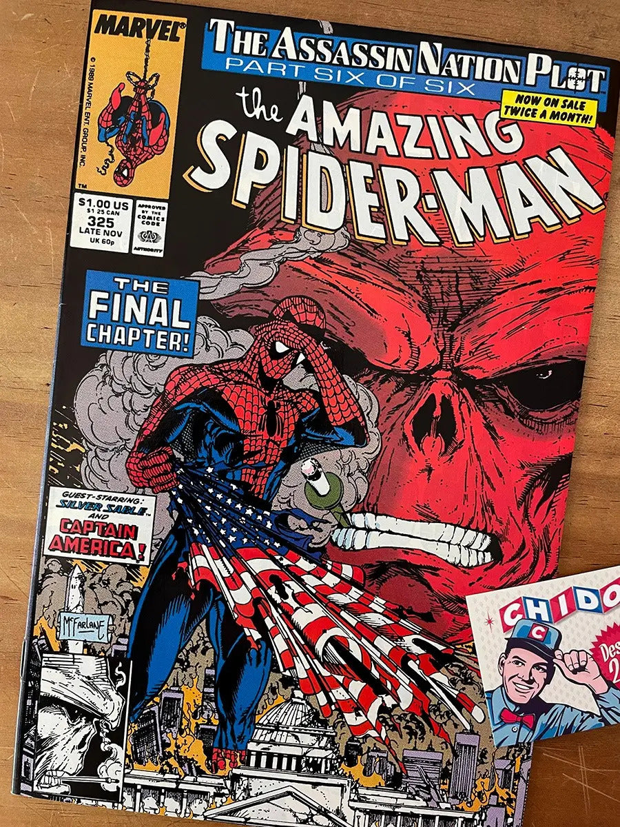 Comic - Amazing Spider-man #325 Todd Mcfarlane Red Skull