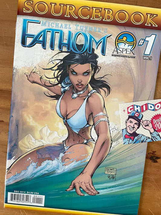 Comic - Aspen Comics Fathom Sourcebook Michael Turner Sexy