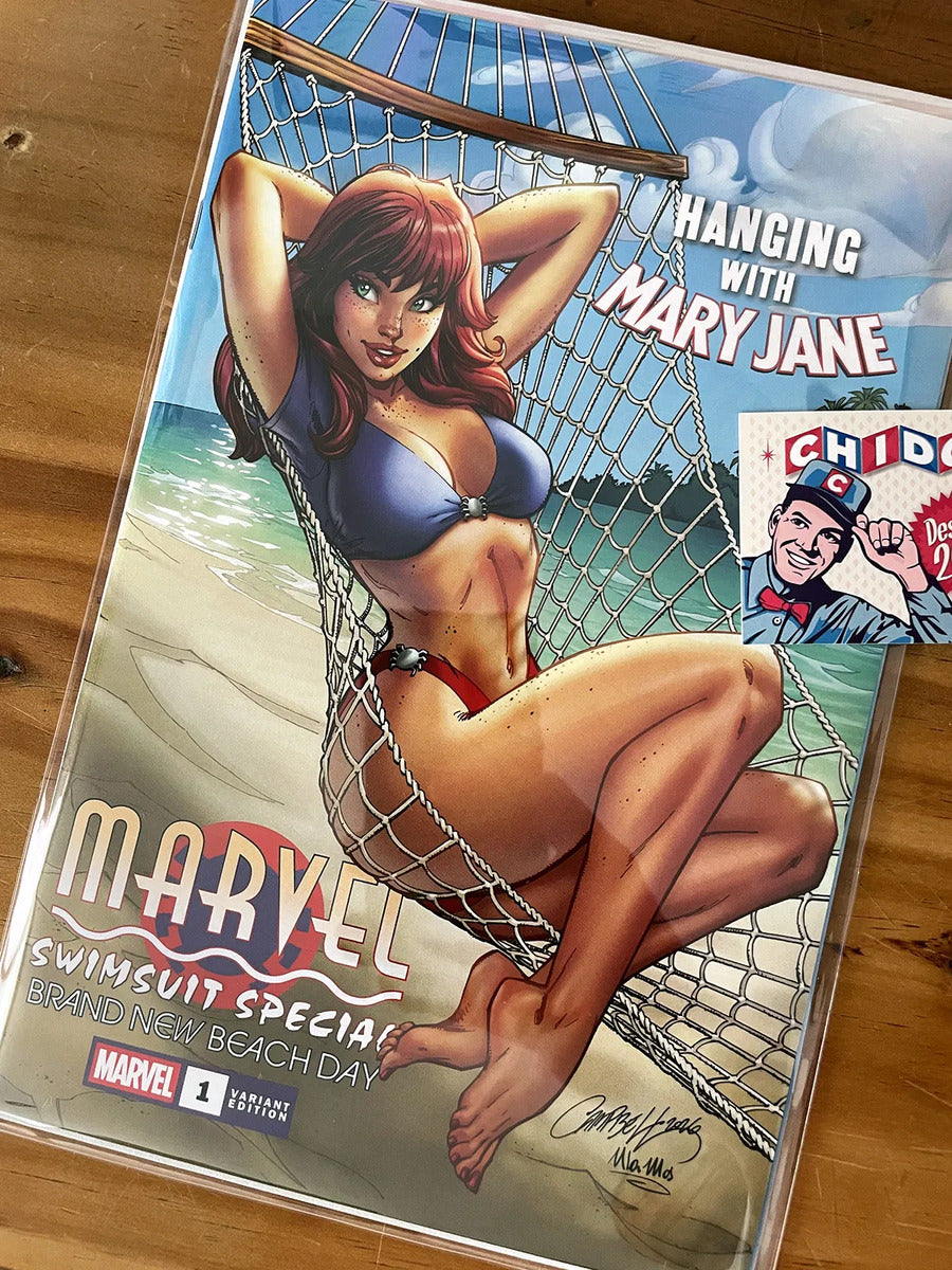 Comic - Marvel Swimsuit Beach Day Campbell Mary Jane A Cover