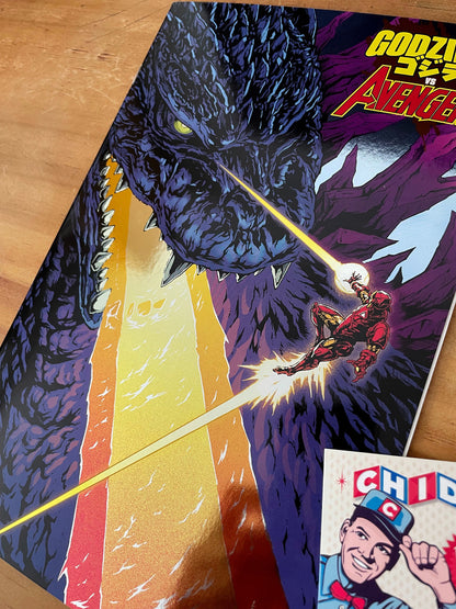 Comic - Godzilla Vs Avengers #1 Foil Variant