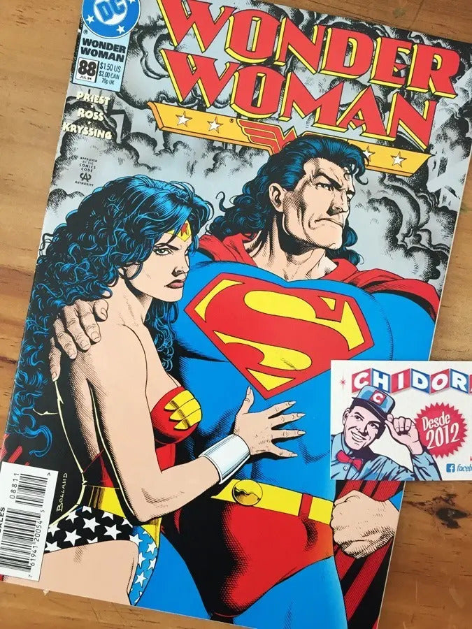 Comic - Wonder Woman #88 Brian Bolland Superman