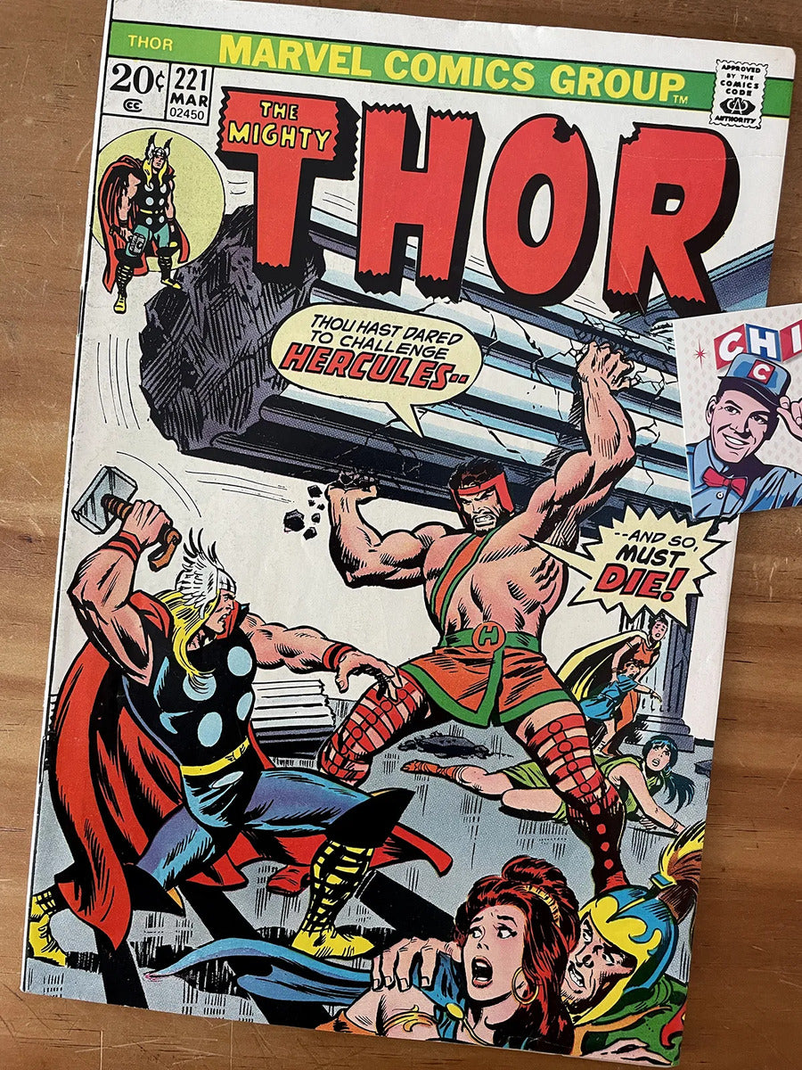 Comic - Mighty Thor #221 John Buscema 1974 Hercules