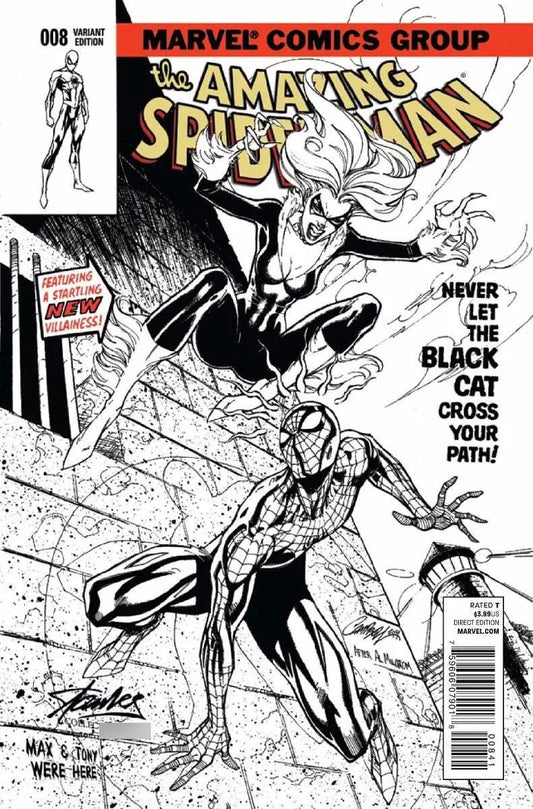 Comic - Amazing Spider-man #8 Sketch Campbell Black Cat