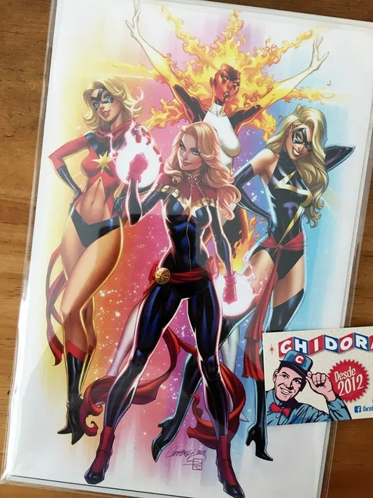 Comic - Captain Marvel #1 Cover F Scott Campbell