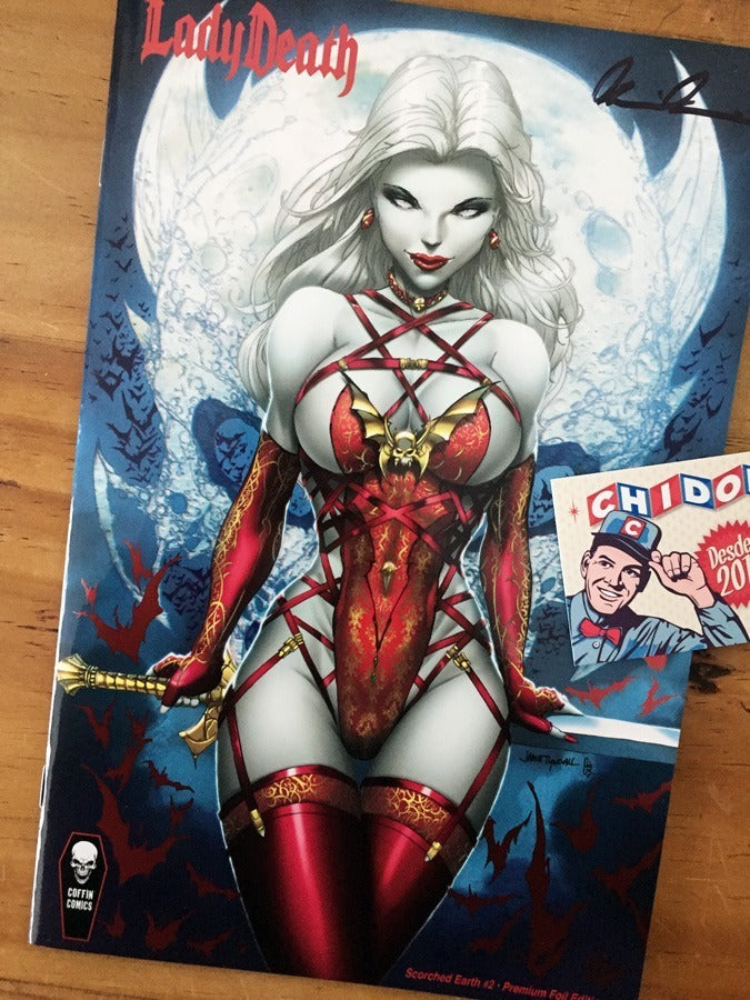 Comic - Lady Death Scorched Earth #2 Firma Coa Tyndall