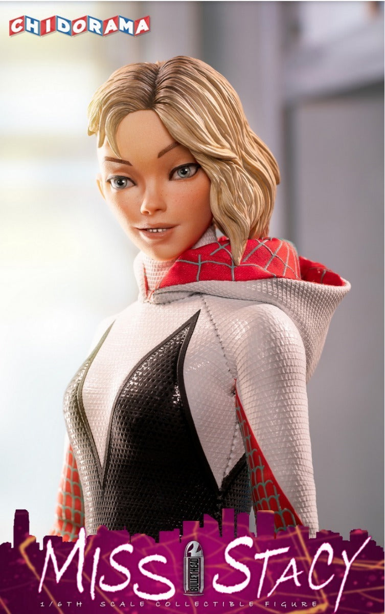 Figura - Spider-gwen Stacy Bullethead Bh005 Nueva Y Sellada