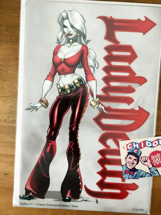 Comic - Lady Death Gallery #1 Crimson Red Scott Campbell
