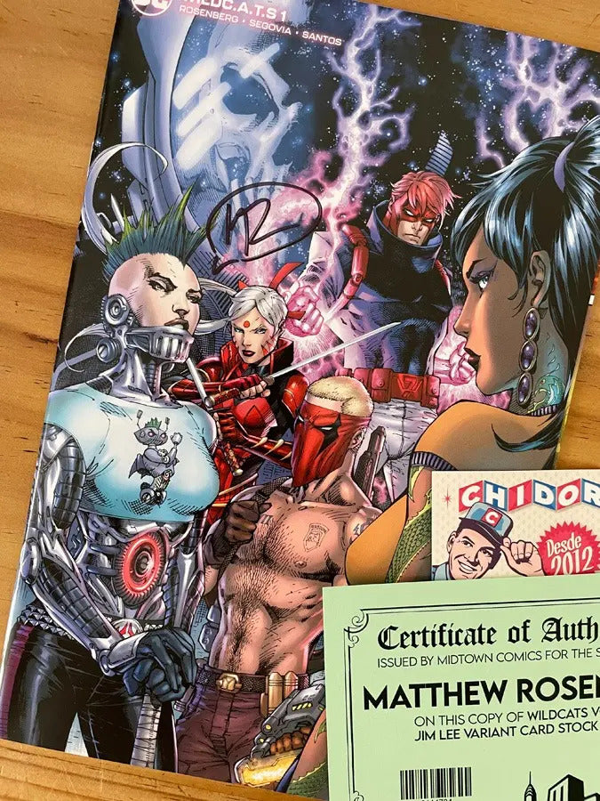 Comic - Wildcats #1 Wildc.a.t.s. Jim Lee Firmada Con Coa