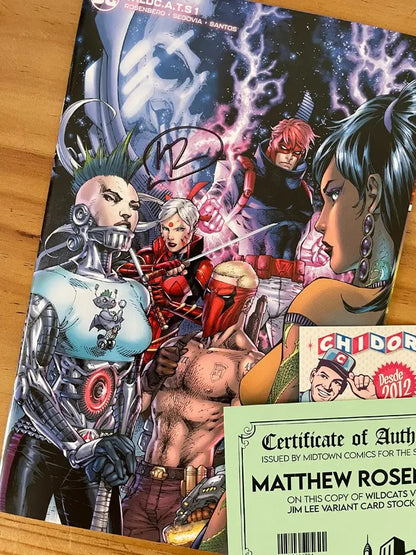 Comic - Wildcats #1 Wildc.a.t.s. Jim Lee Firmada Con Coa