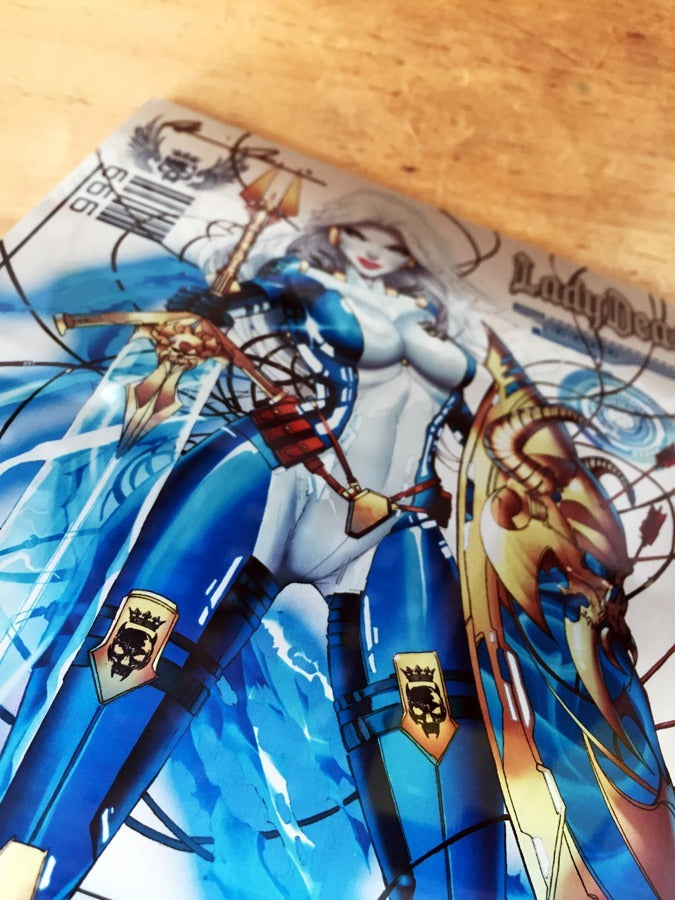 Comic - Lady Death Nightmare Symphony #1 Metal Tyndall Coa