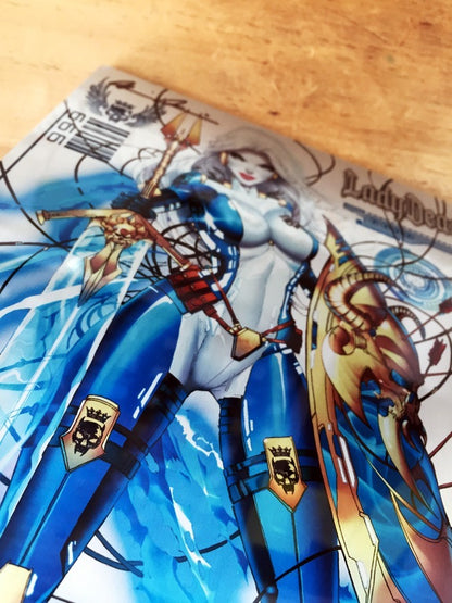 Comic - Lady Death Nightmare Symphony #1 Metal Tyndall Coa