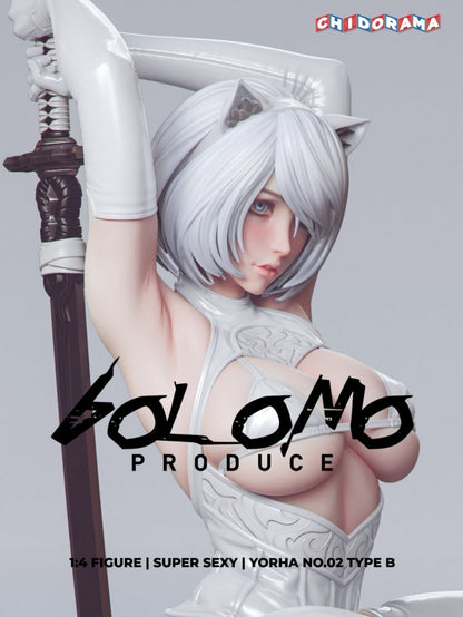 Yorha No.02 Type B Nier:automata Bolomo Studio Blanca 1/4