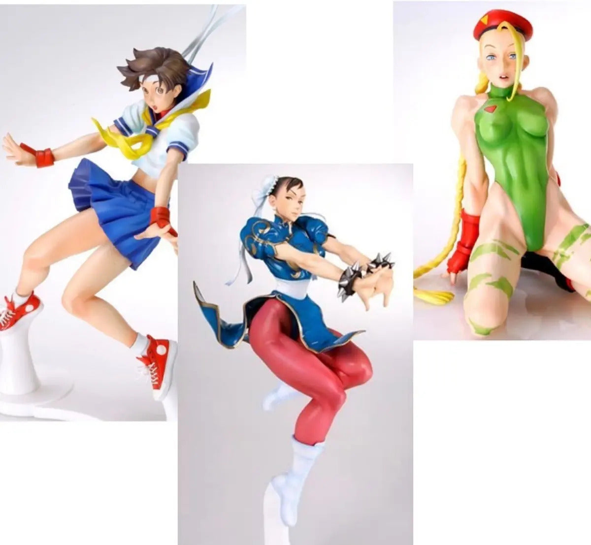 Figura Set - Capcom Girls Chun Li Sakura Cammy Max Factory