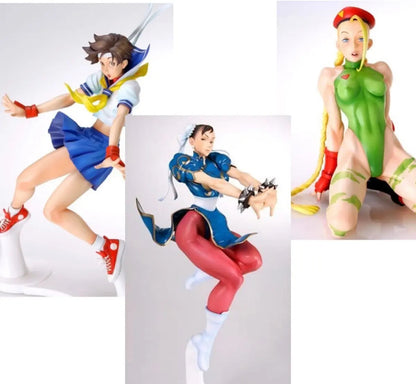 Figura Set - Capcom Girls Chun Li Sakura Cammy Max Factory