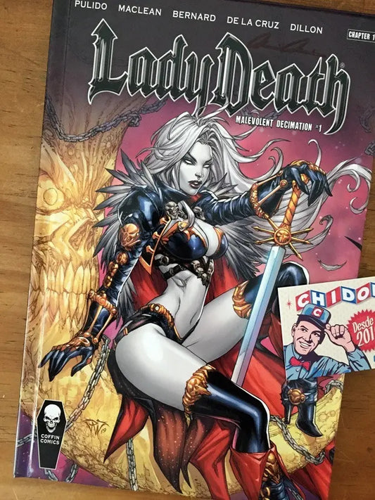 Comic - Lady Death Malevolent Decimation Hard Cover Edition