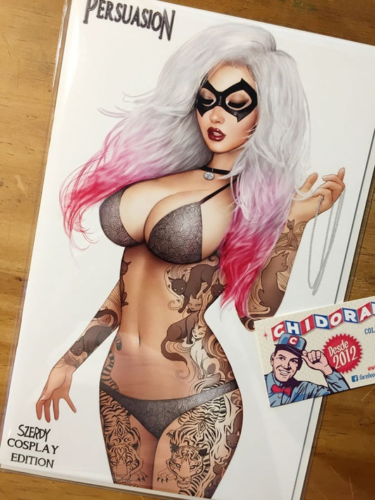 Comic - Persuasion #1 Szerdy Variant Sexy Black Cat Cosplay