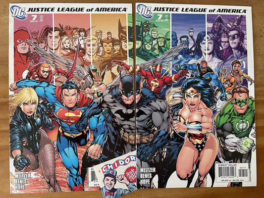 Comic Set - Justice League Of America #7 Ed Benes Connecting