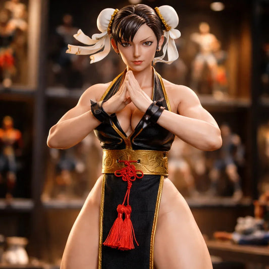 Figura - Chun-li Street Fighter Traje Negro P023-a Play Toy