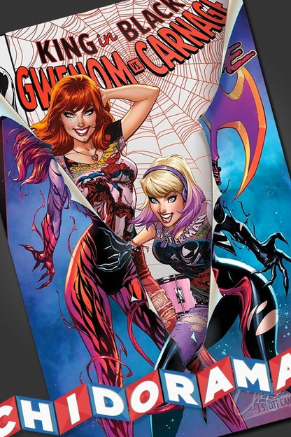 Comic Set - Gwenom Vs Carnage 2 King In Black Scott Campbell