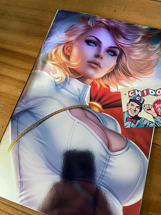 Comic - Power Girl #1 Ariel Diaz Virgin Foil Sexy