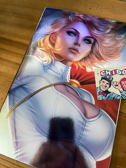 Comic - Power Girl #1 Ariel Diaz Virgin Foil Sexy