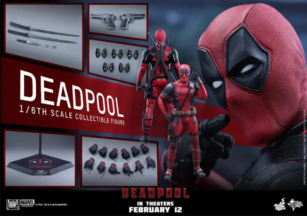 Figura - Deadpool Mms347 Movie Masterpiece Hot Toys 1/6