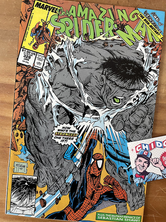 Comic - Amazing Spider-man #328 Todd Mcfarlane Hulk