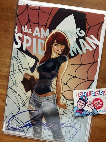 Comic Set - Amazing Spider-man #14 Scott Campbell Firmado Mj