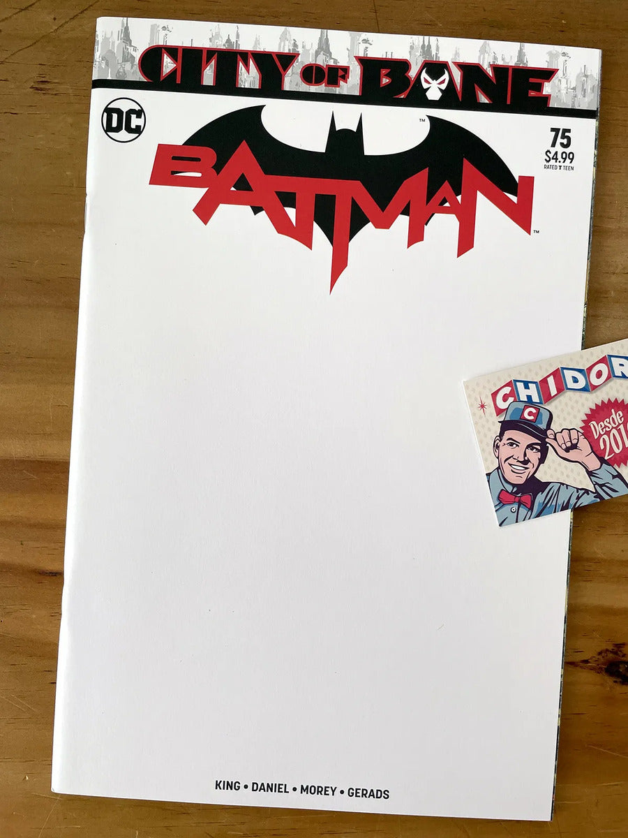 Comic - Batman #75 City Of Bane Blank Variant
